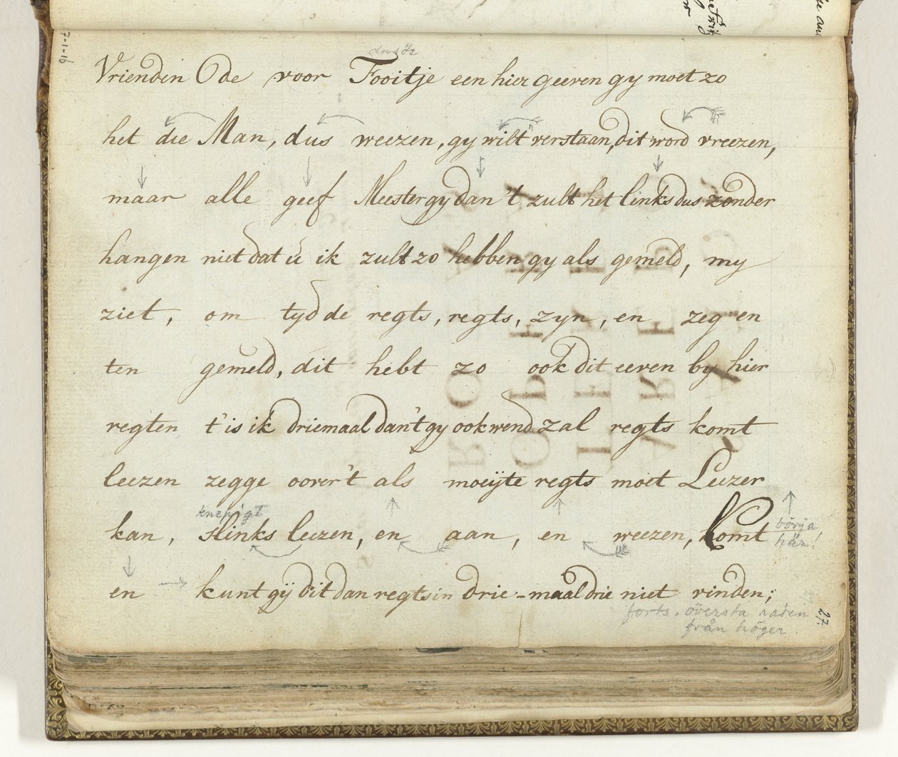 Gekalligrafeerd raadsel door Jan Brandes