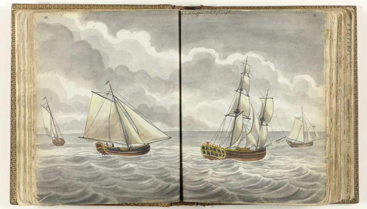 Schepen in het Kanaal door Jan Brandes