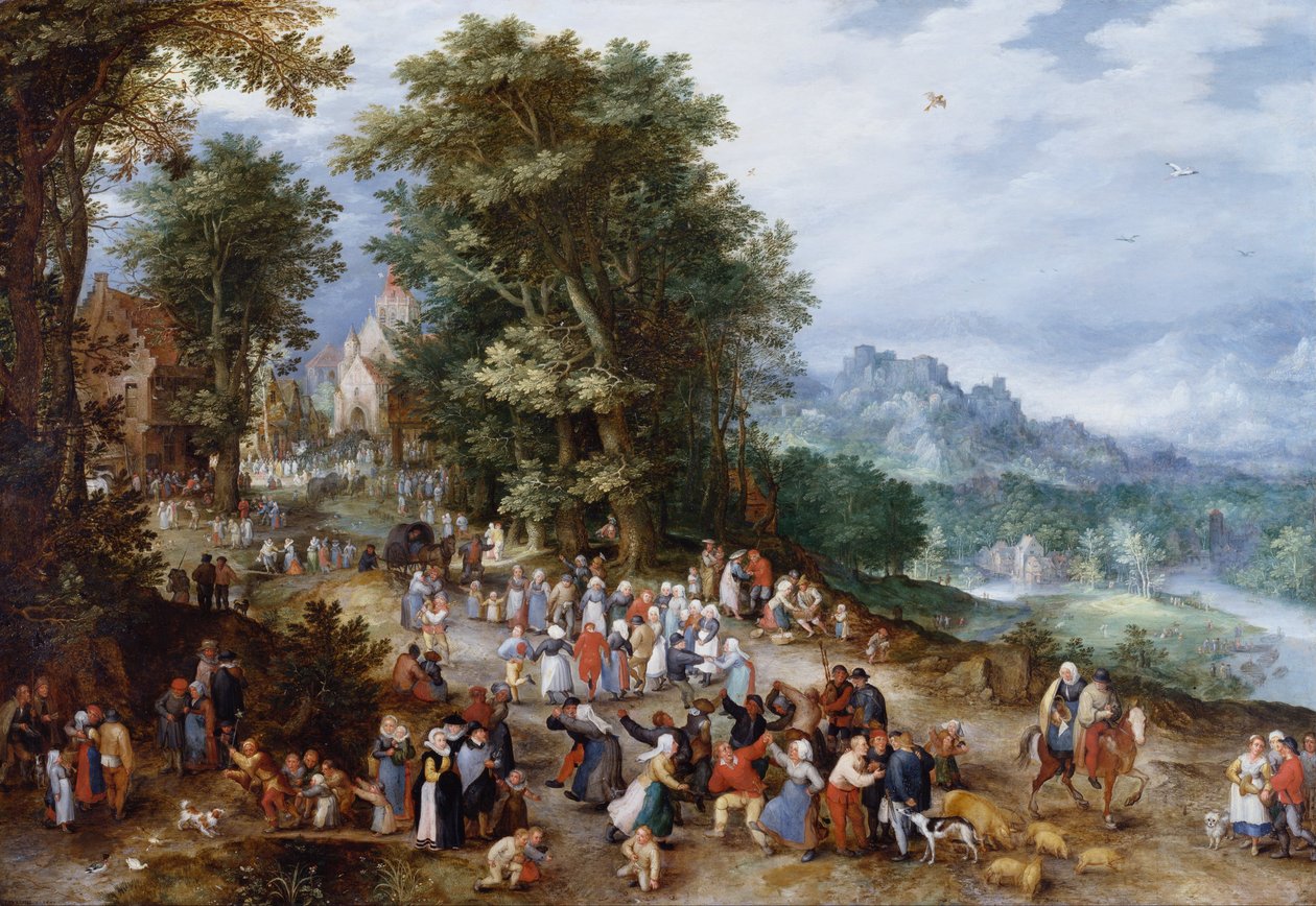 Vlaamse Beurs door Jan Brueghel the Elder