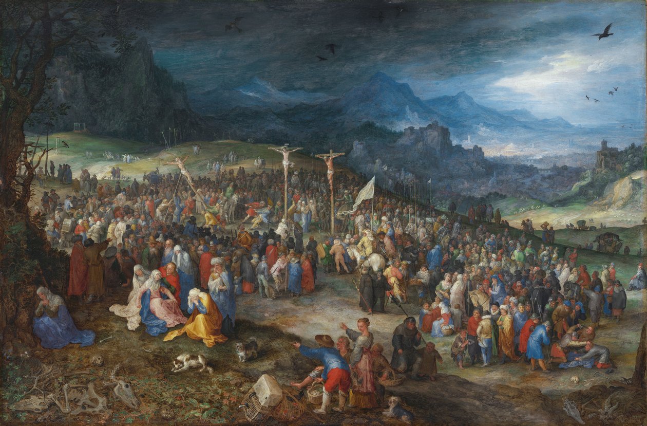 Duits: Calvary Calvary door Jan Brueghel the Elder