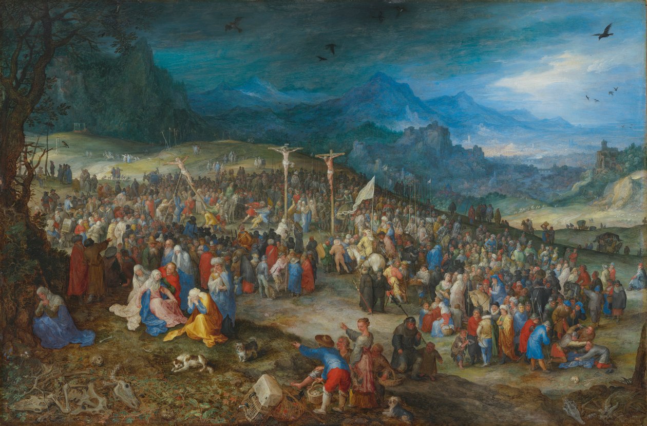 Duits: Calvary Calvary door Jan Brueghel the Elder