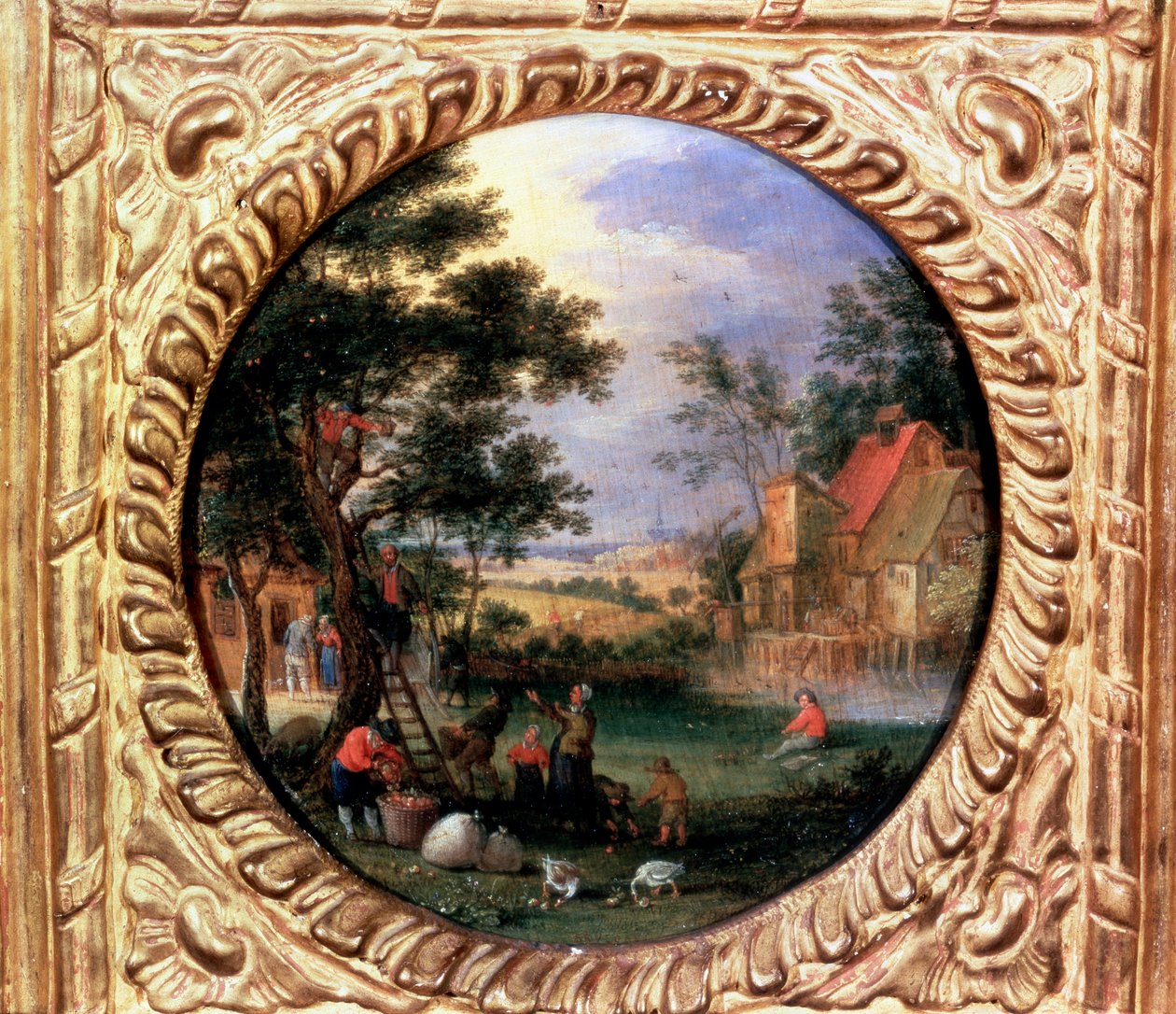 Appels Plukken, 1630s door Jan Brueghel the Younger