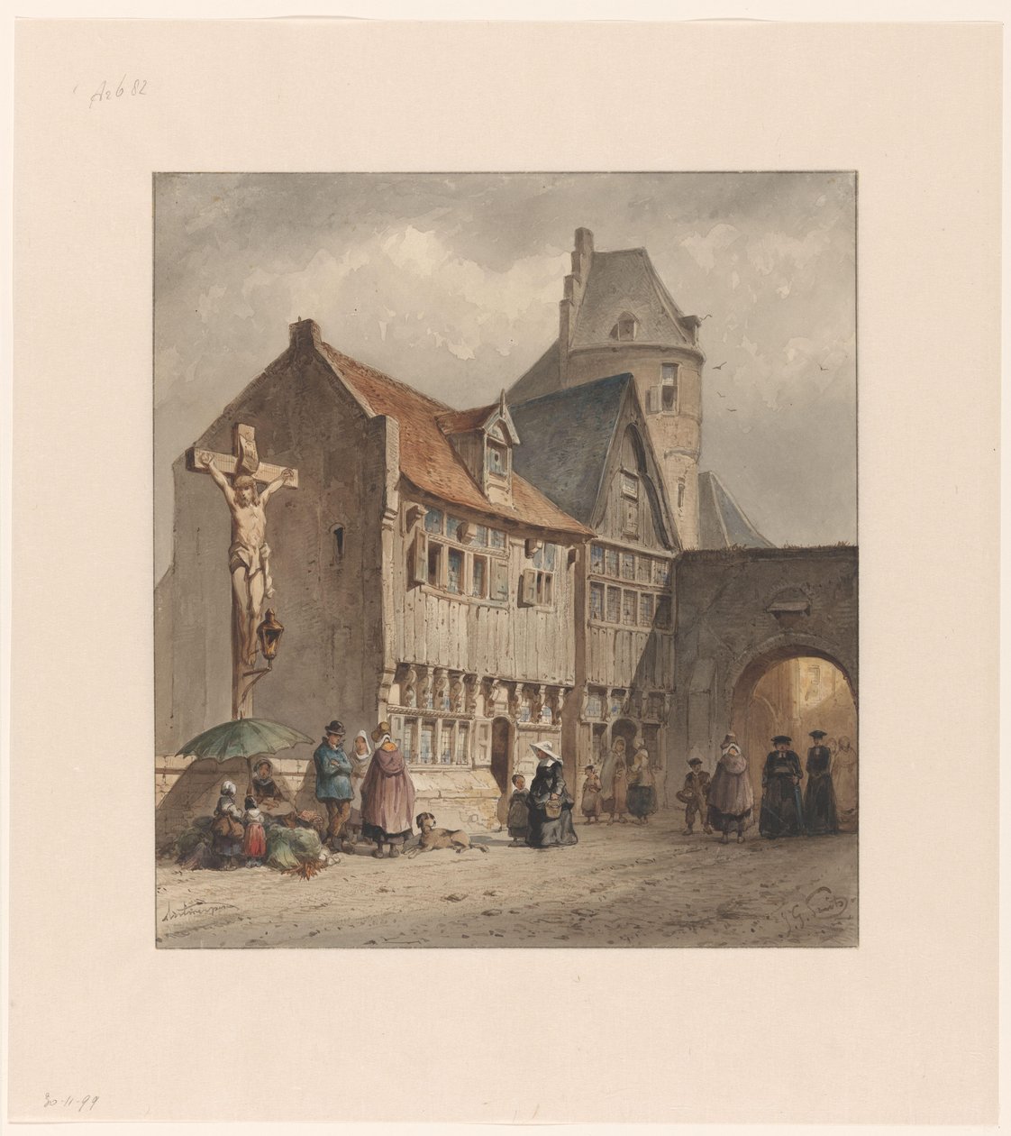 Straat te Antwerpen door Jan Gerard Smits