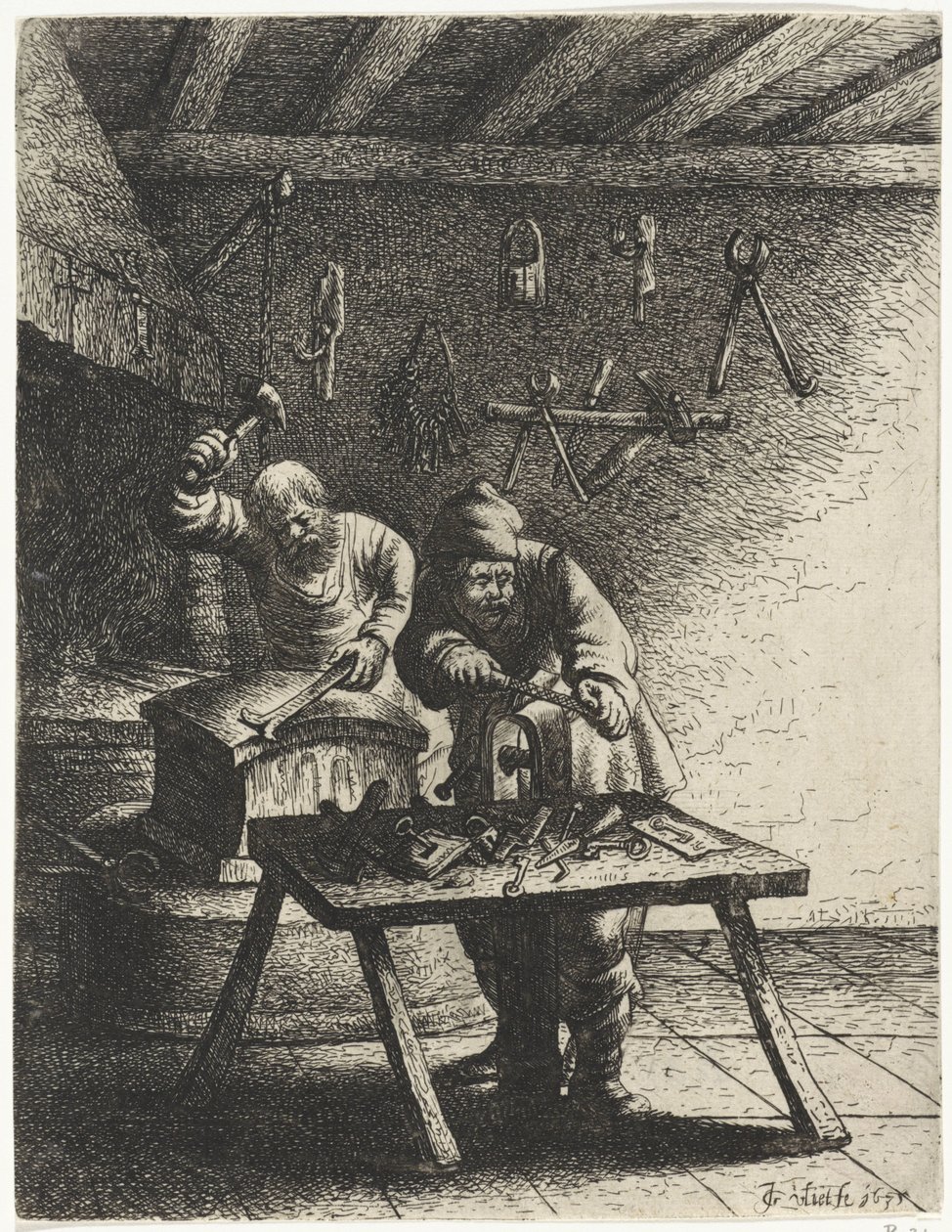 Slotenmakers door Jan Gillisz. van Vliet