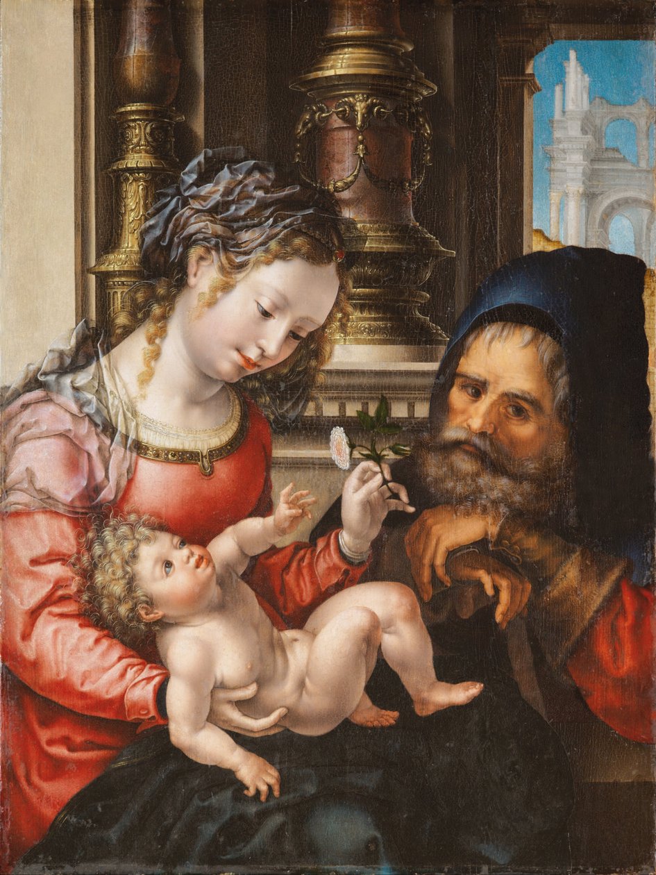 De Heilige Familie door Jan Gossaert