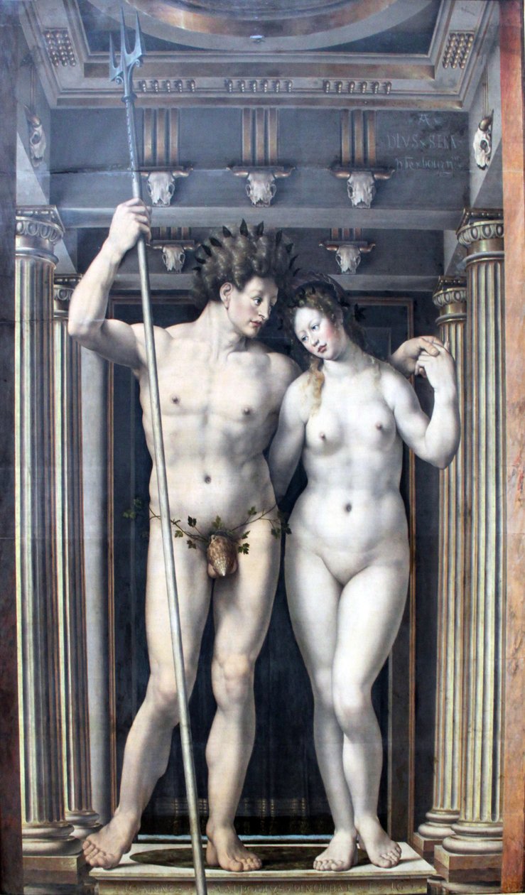 Neptunus en Amphitrite door Jan Gossaert