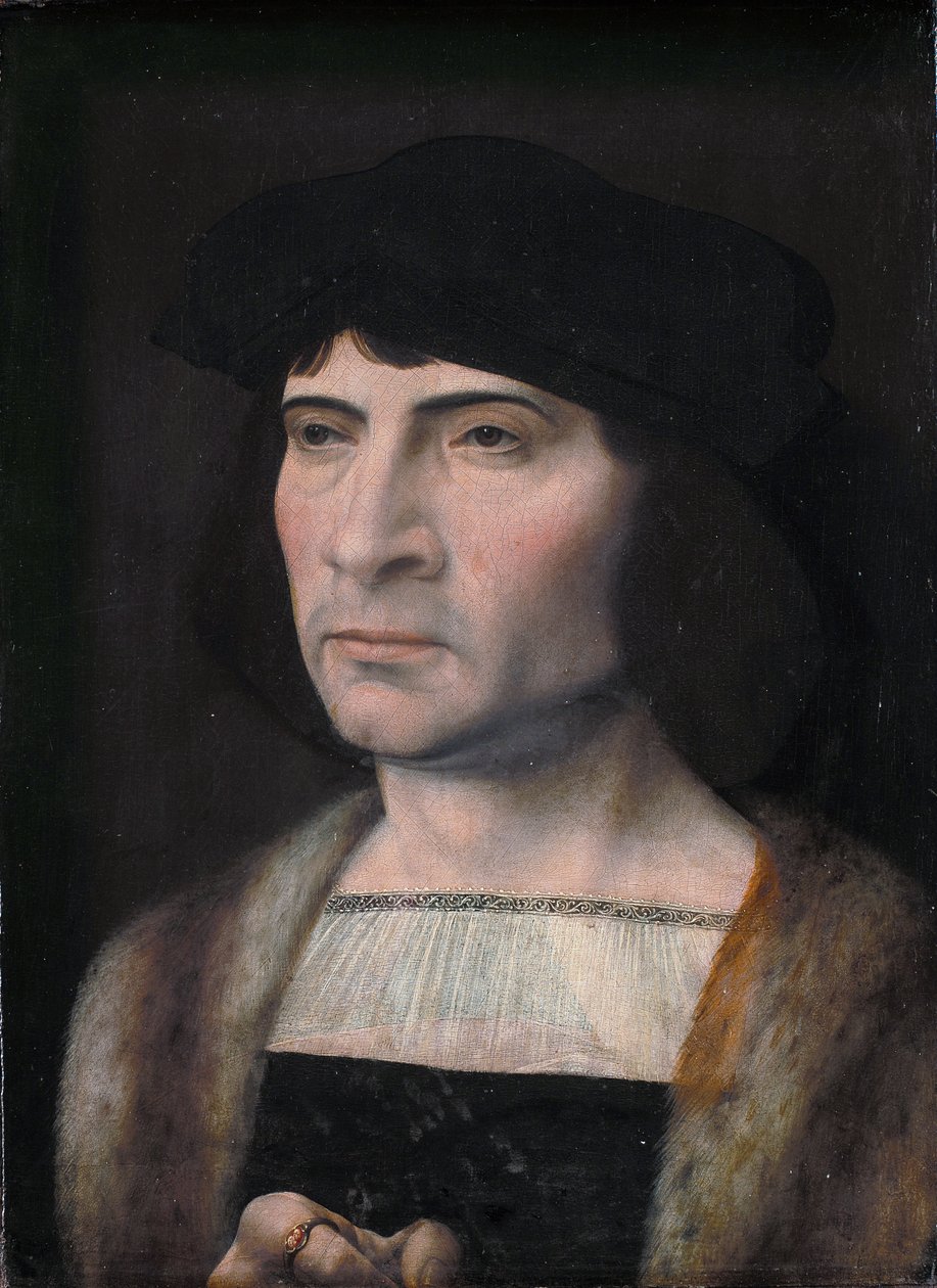 Portret van een man door Jan Gossaert