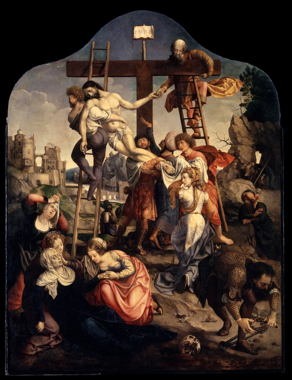 De kruisafneming, ca. 1520 door Jan Gossaert