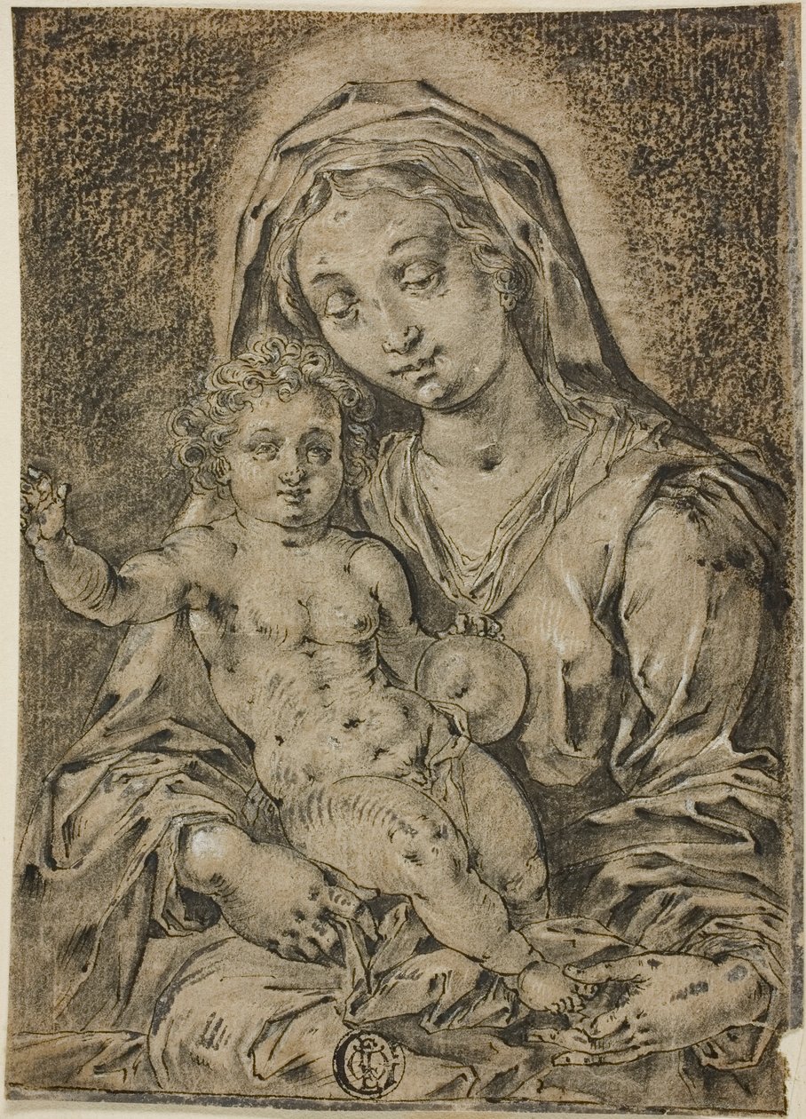 Madonna met kind door Jan Gossart