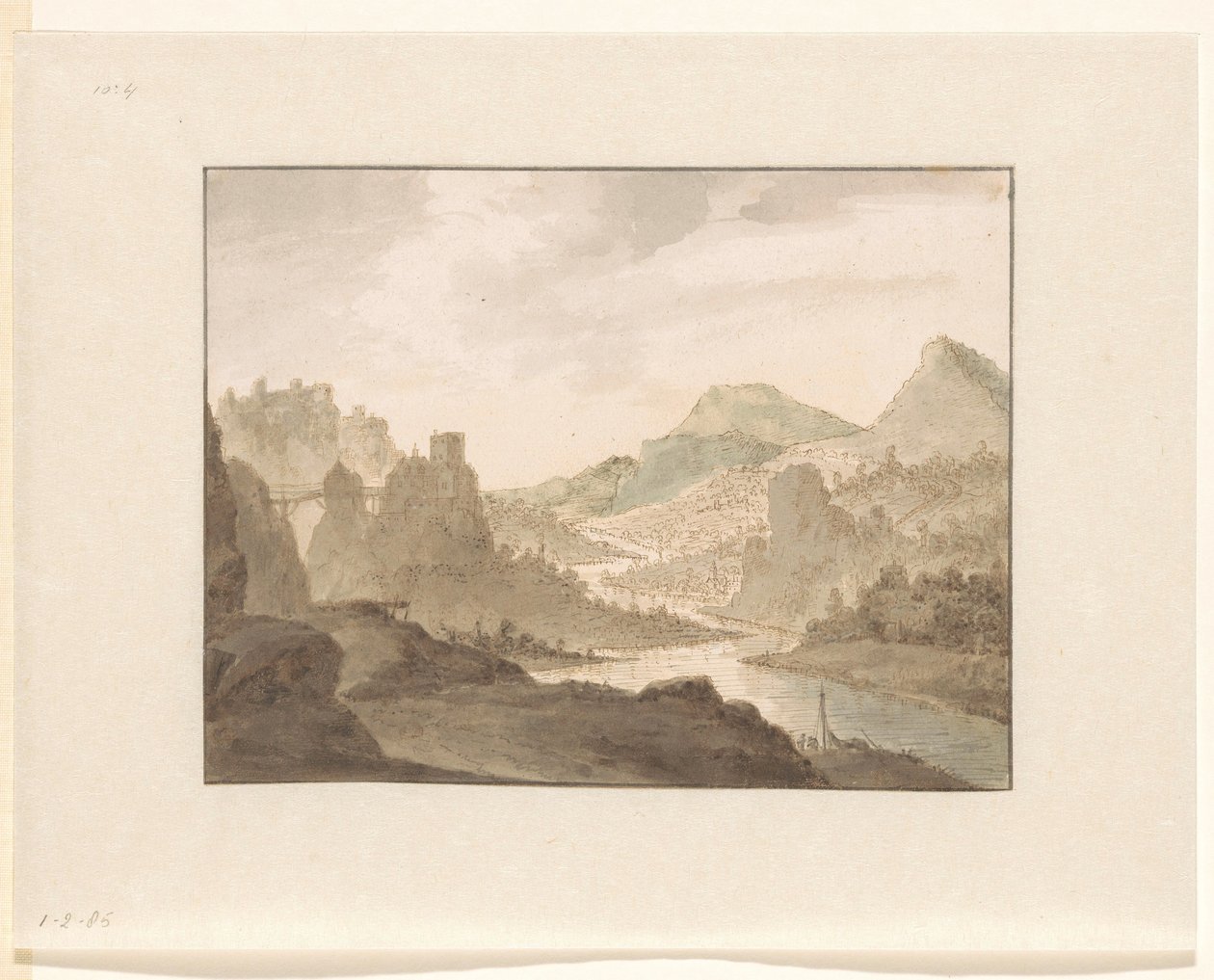 Rivierlandschap door Jan Griffier (I)