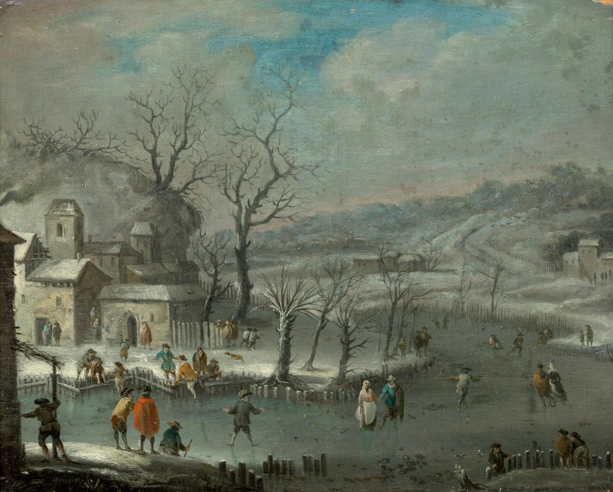 Hollands winterlandschap door Jan Griffier