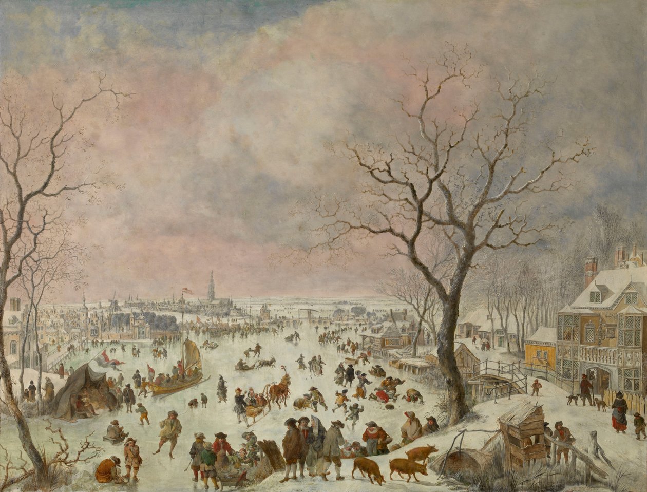 Winterplezier door Jan Griffier