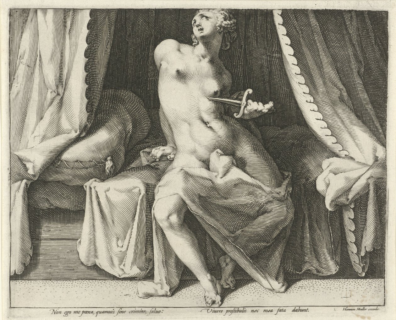 Dood van Lucretia door Jan Harmensz. Muller