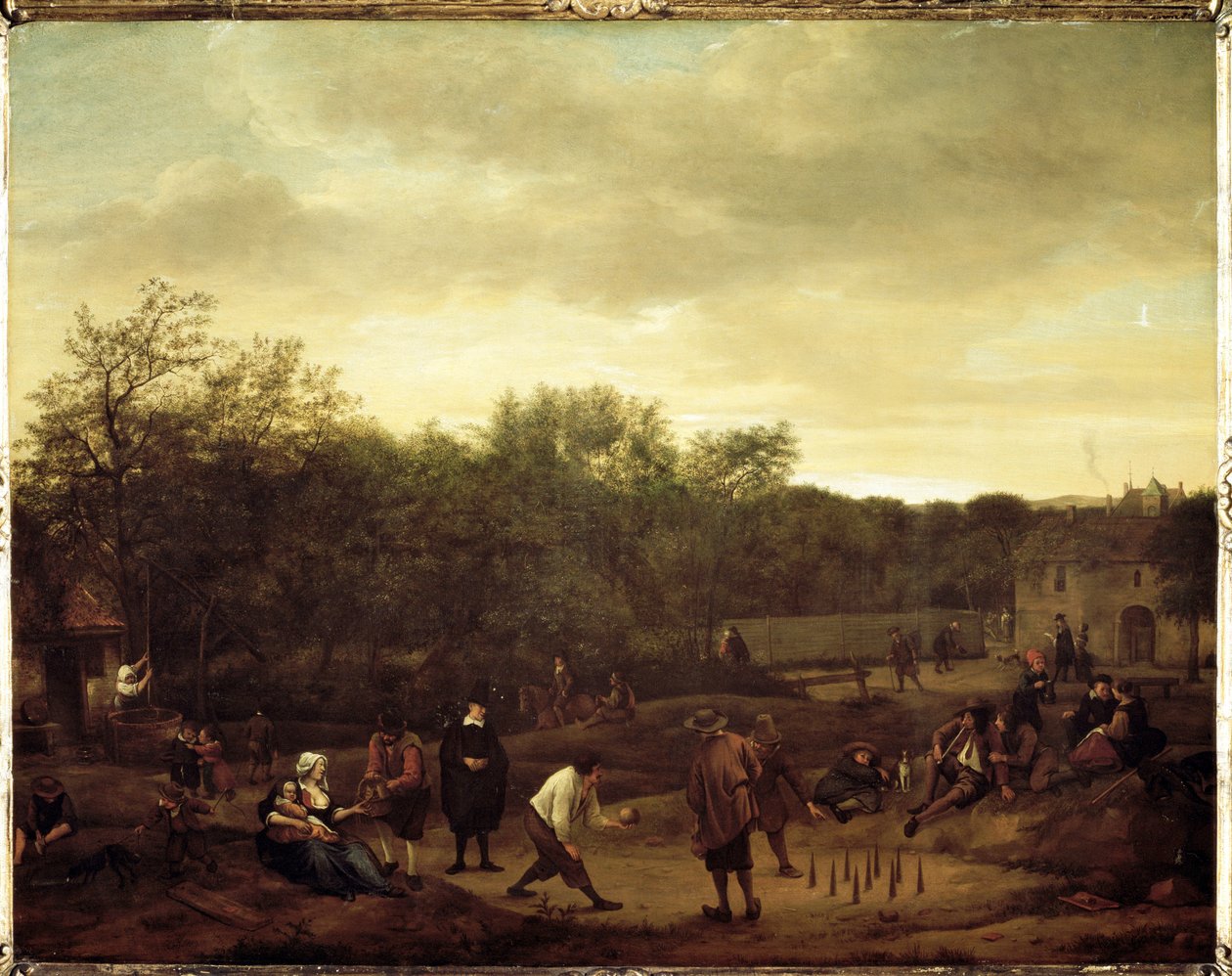 Boeren die Ballen Spelen in Nederland door Jan Havicksz. Steen