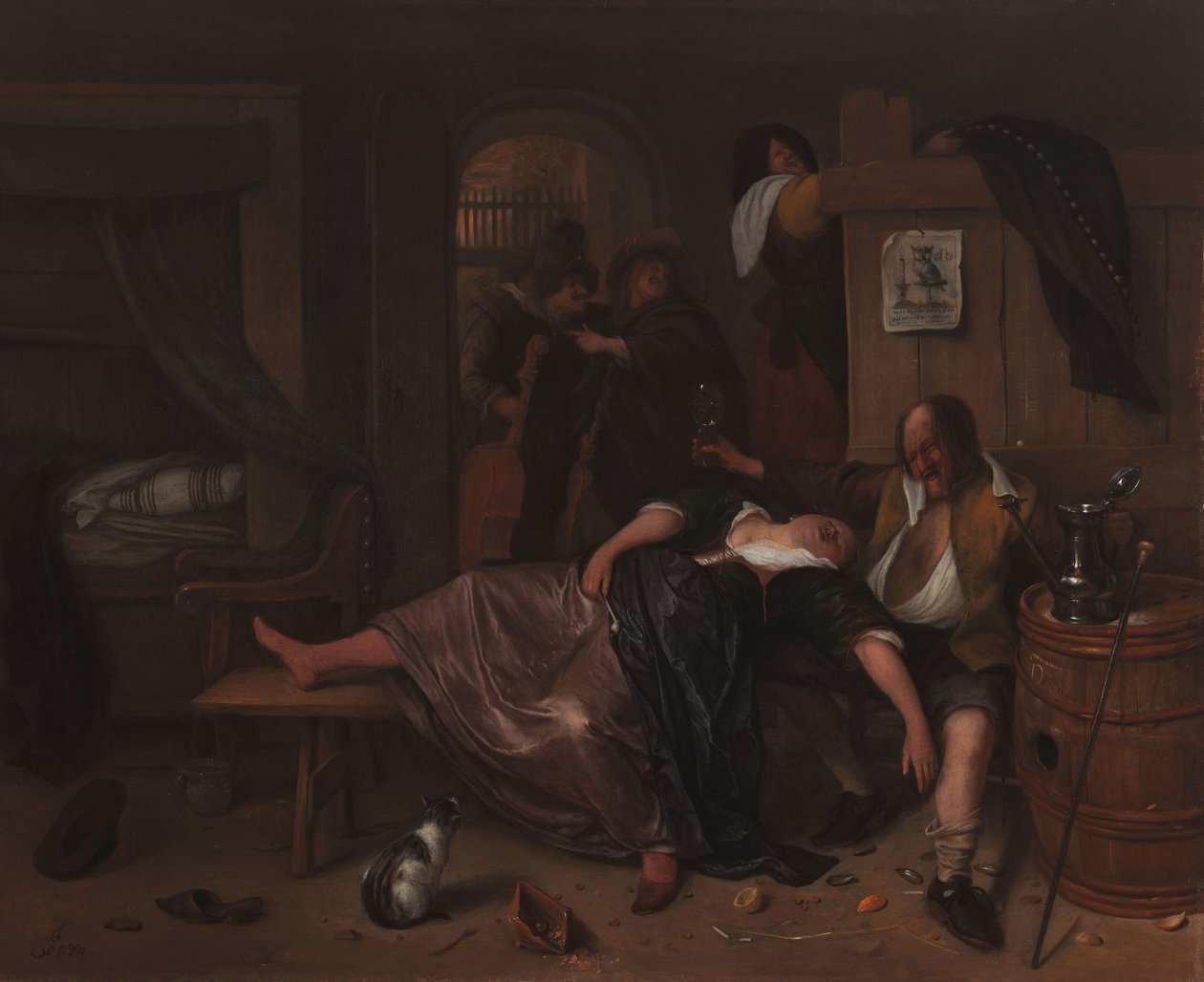 Het dronken paar door Jan Havicksz. Steen