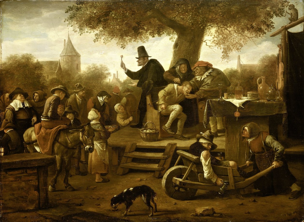 De kwakzalver door Jan Havicksz. Steen