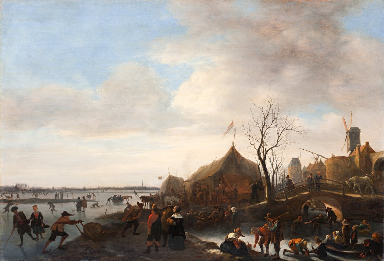 Winterscène door Jan Havicksz. Steen
