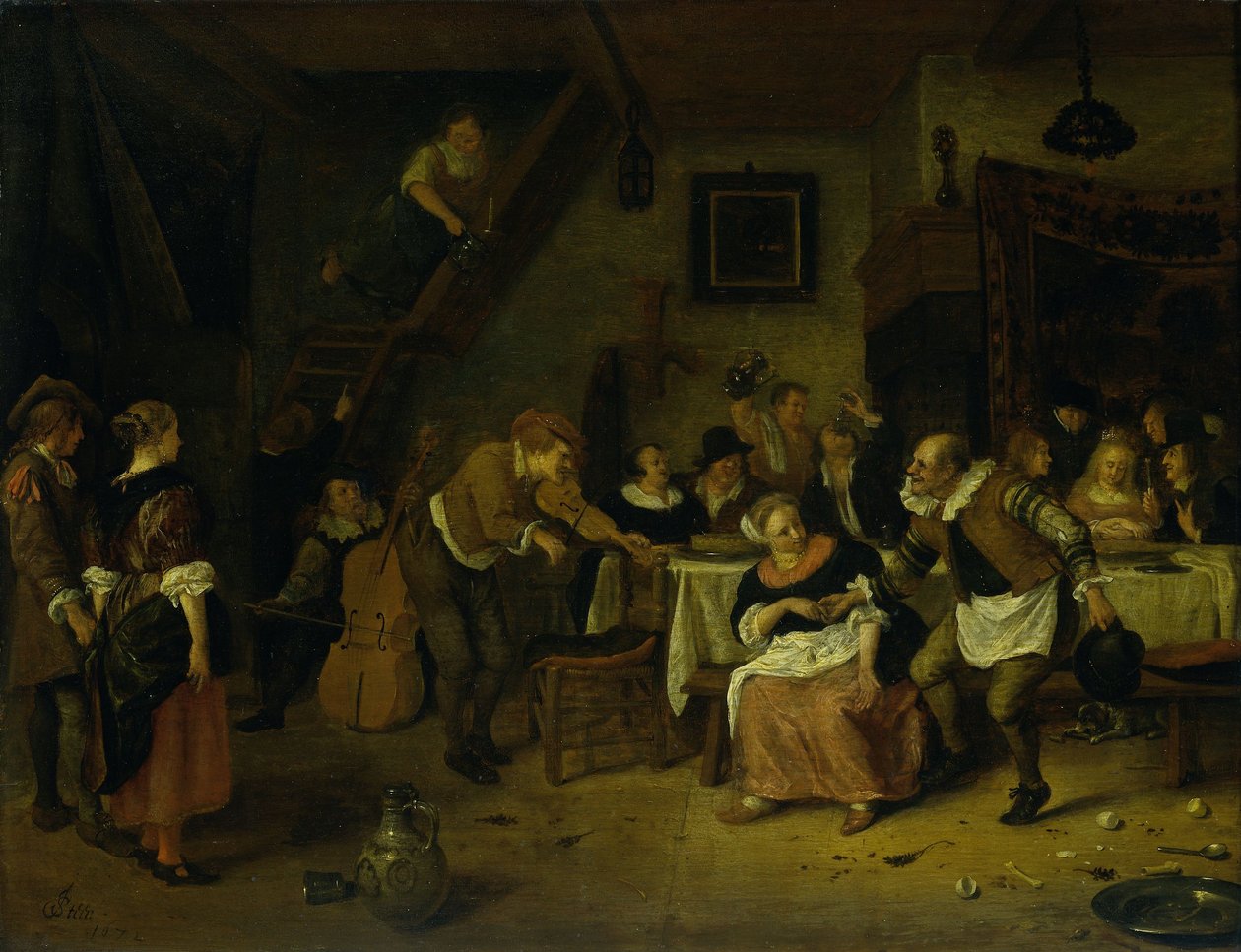 Boerenbruiloft door Jan Havickszoon Steen