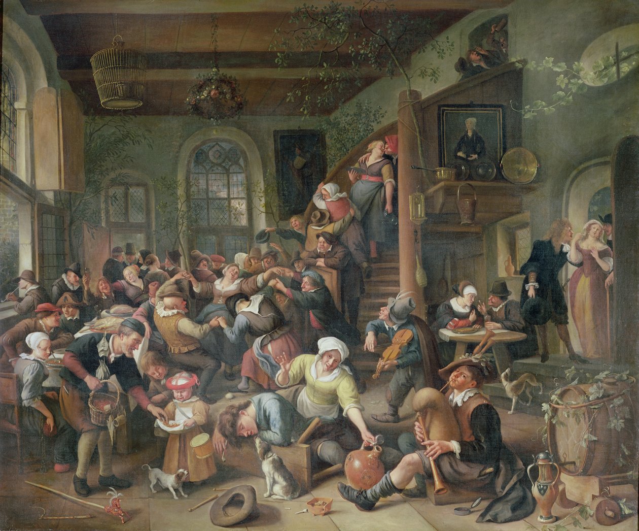 De eierdans door Jan Havickszoon Steen