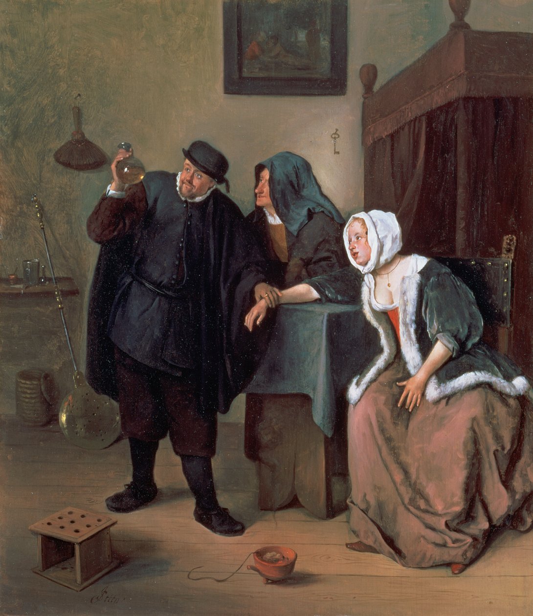 Het Bezoek van de Arts door Jan Havickszoon Steen