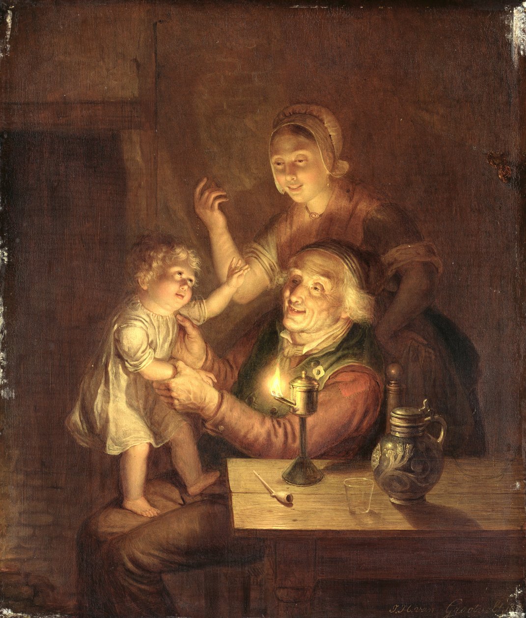 Avond door Jan Hendrick van Grootvelt