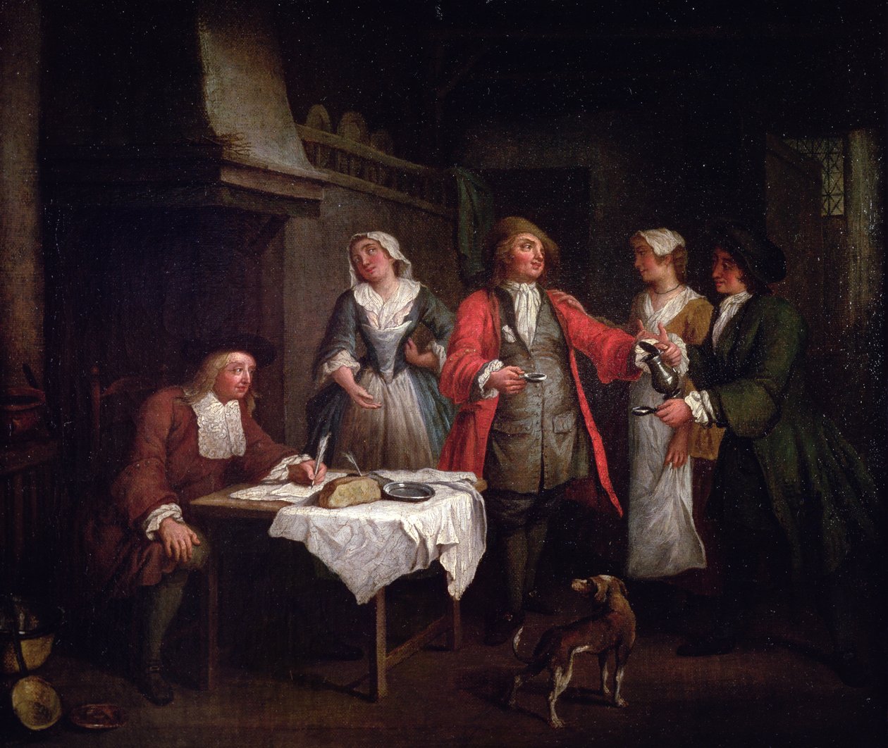 Het huwelijkscontract door Jan Josef the Elder Horemans