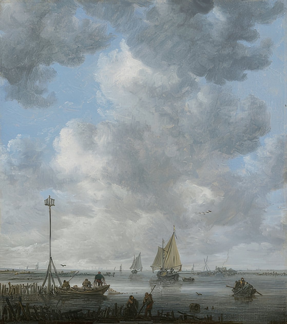 De windstilte door Jan Josephsz van Goyen