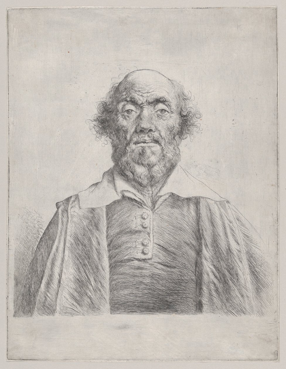 Buste van een oudere man door Jan Lievens