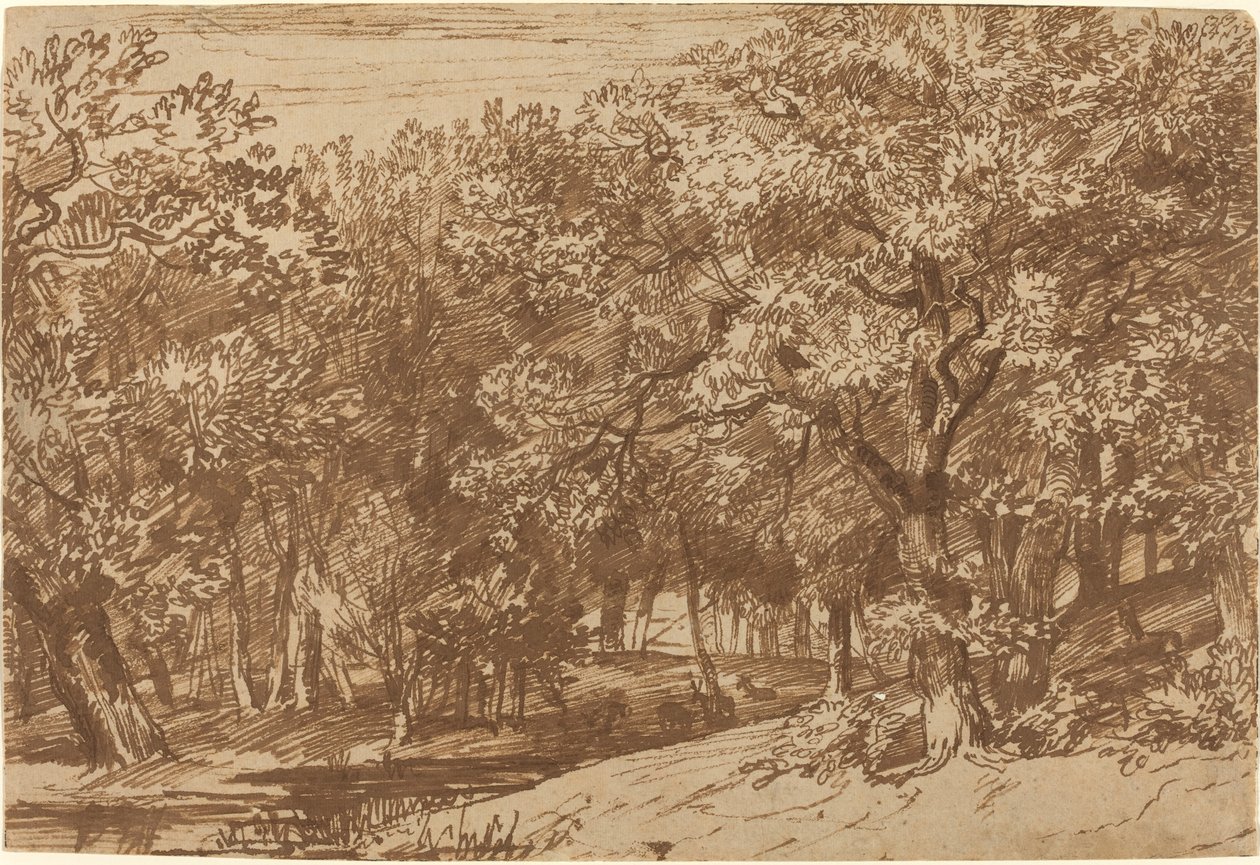 Hertenpark door Jan Lievens