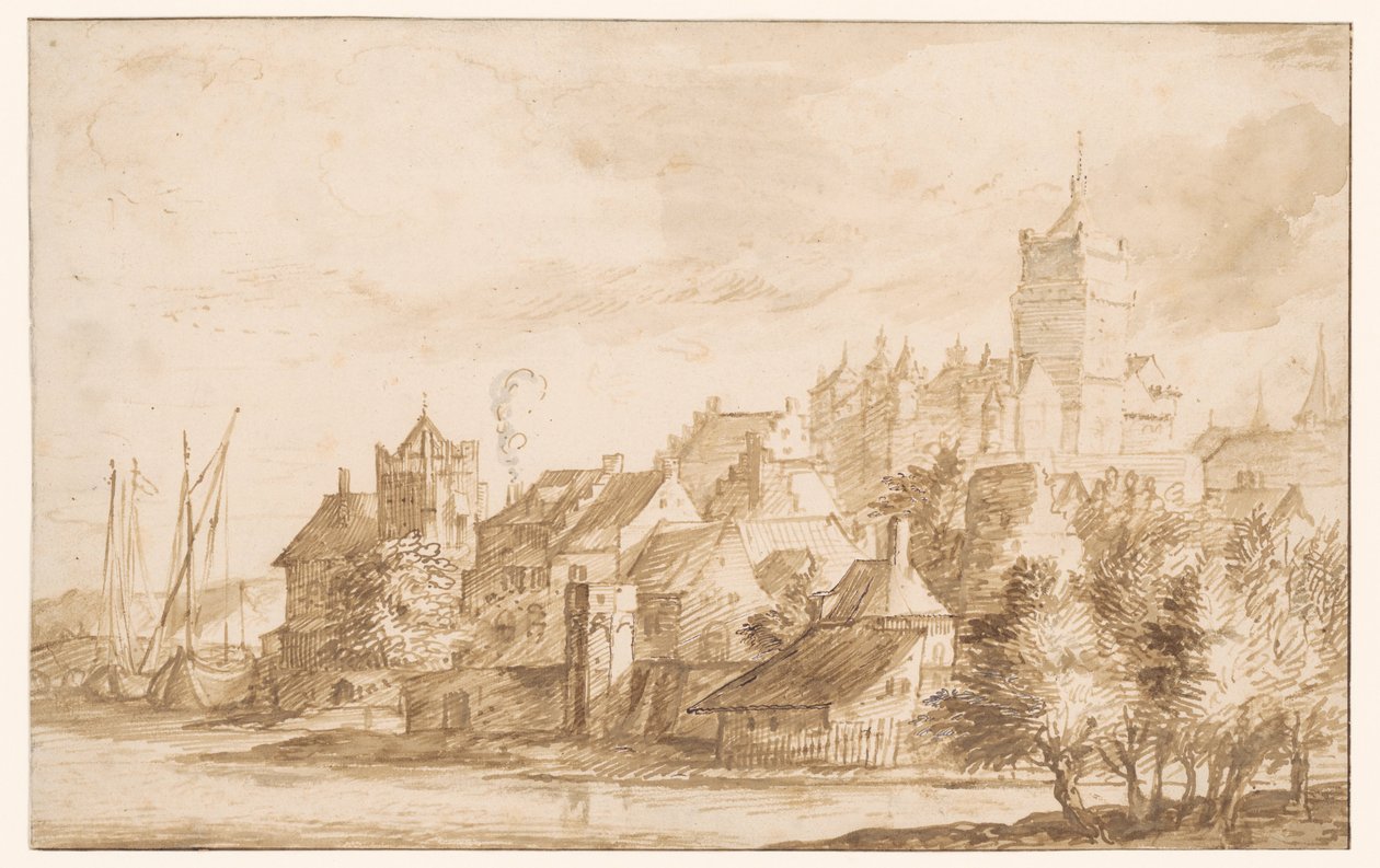 Gezicht op Kleef door Jan Lievens