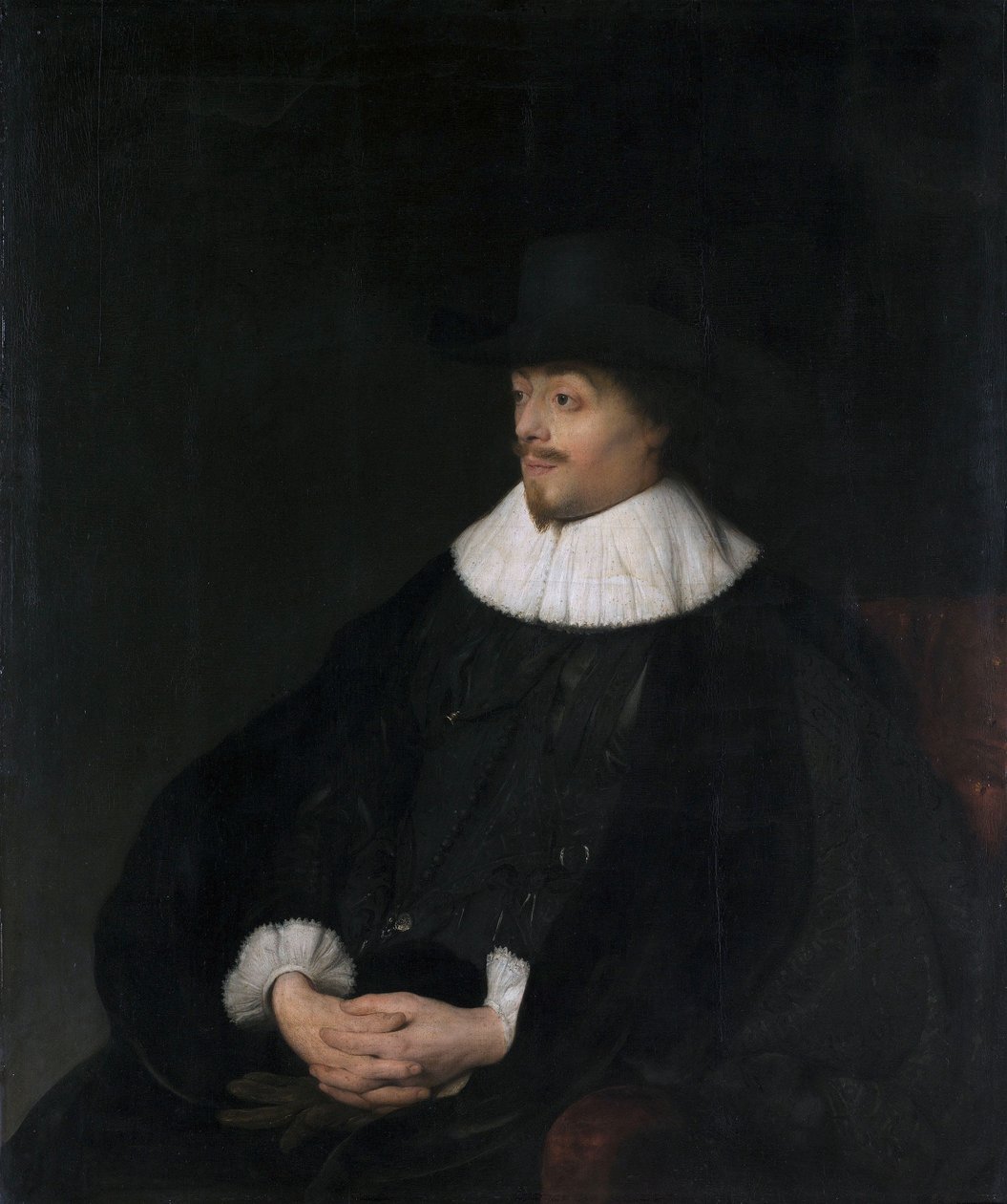 Portrait of Constantijn Huygens (1596-1687) door Jan Lievens