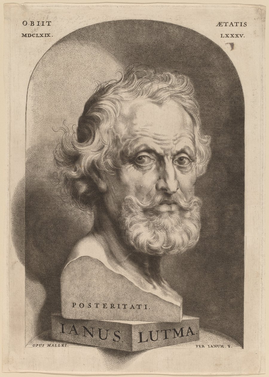 Janus Lutma, de Oudere (Posteritati) door Jan Lutma II