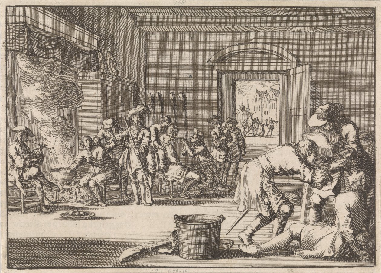 Vervolging van hervormden in Frankrijk, 1685 door Jan Luyken