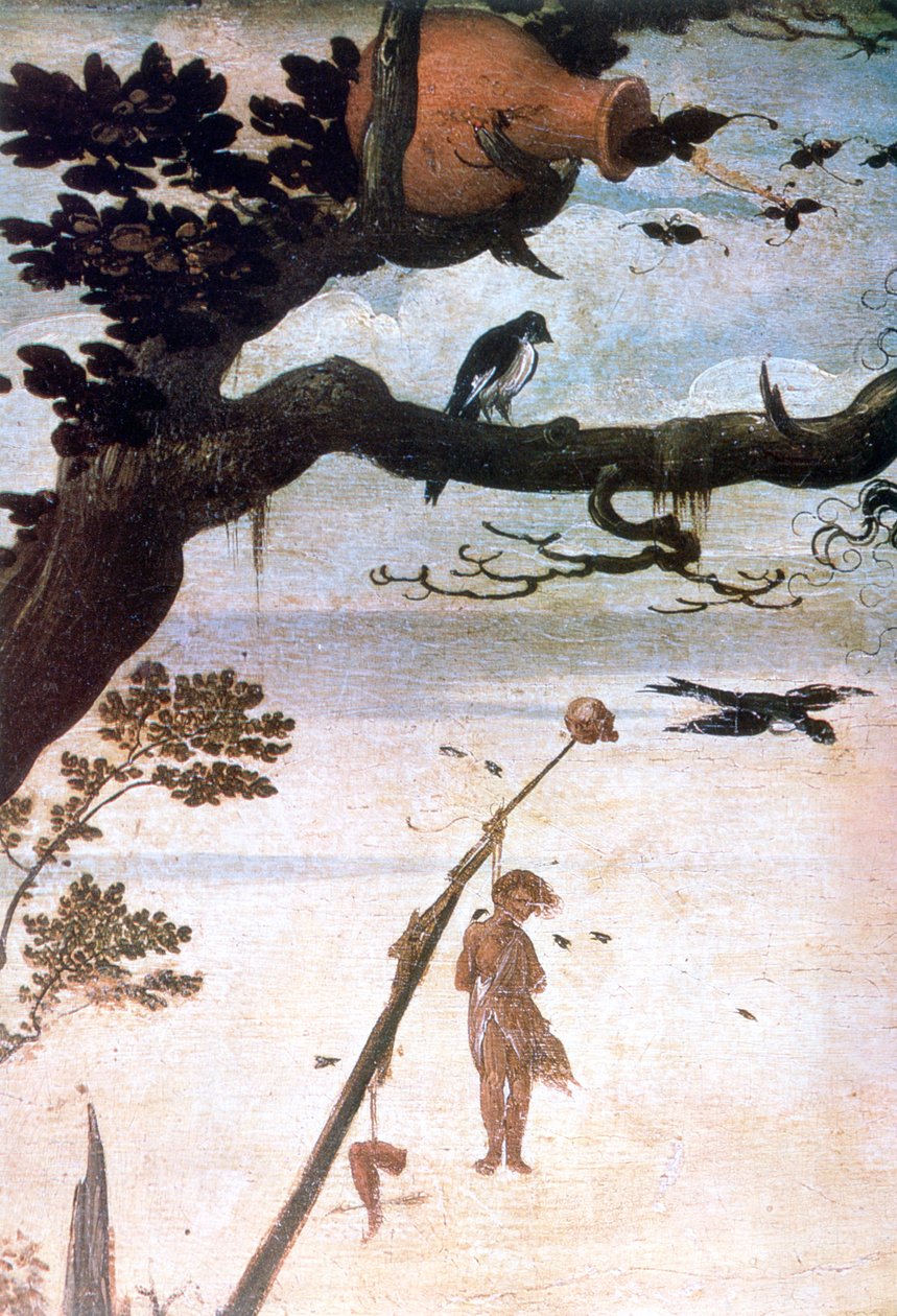 Landschapsscène, legende van Sint Christoffel, c1520-1559 door Jan Mandyn