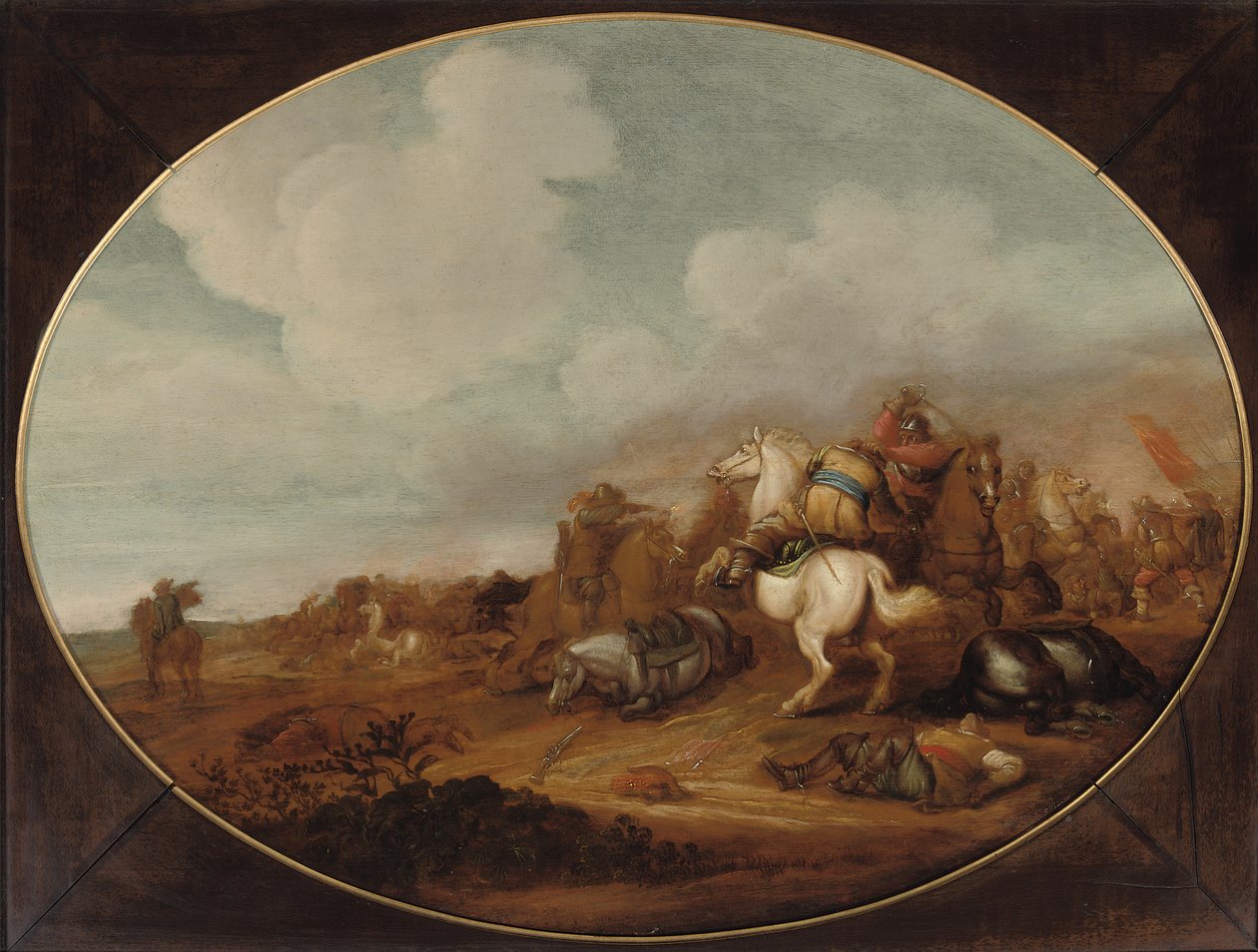 Een cavalerieschermutseling door Jan Martszen de Jonge
