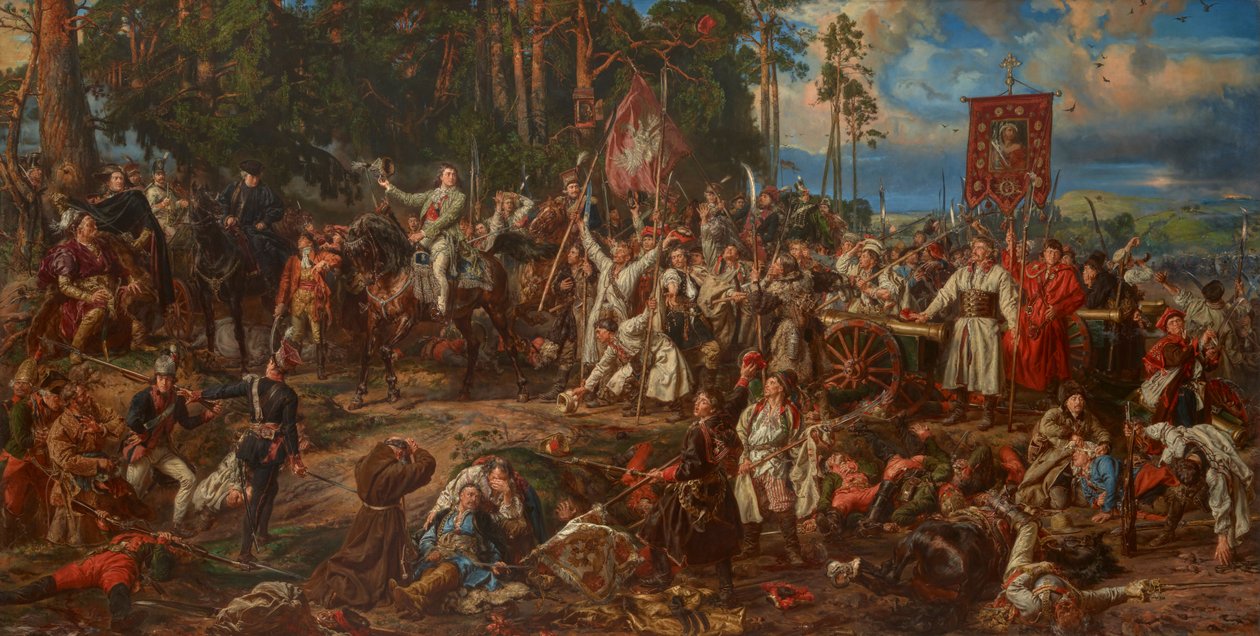 Kosciuszko bij Raclawice door Jan Matejko