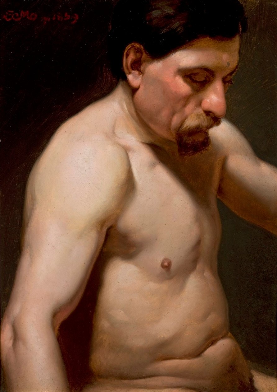 Pools: Halfnaakte man door Jan Matejko