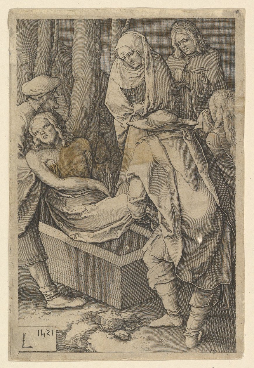 De graflegging (kopie), 1521 door Jan Muller