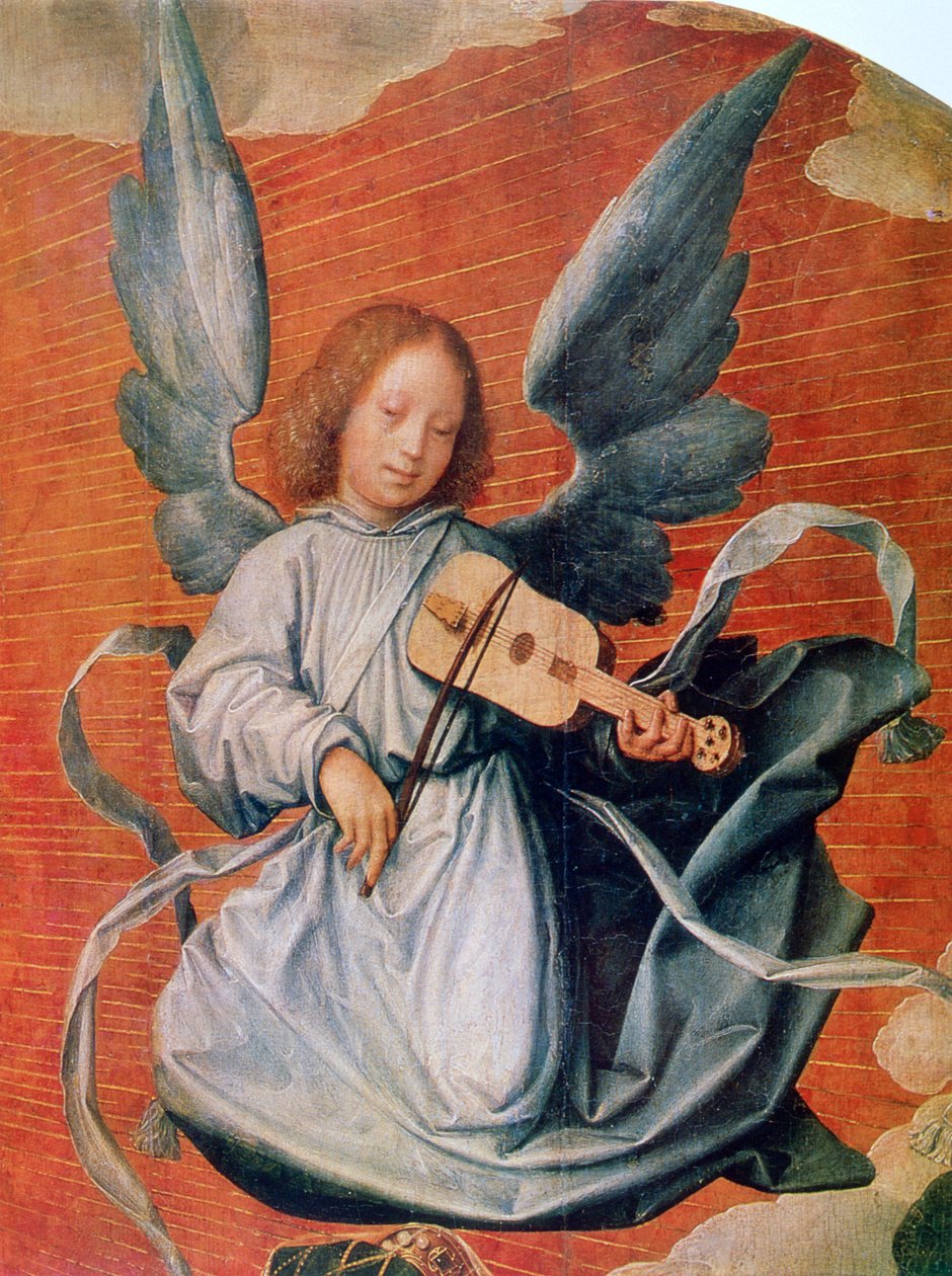 De Maagd in Glorie (detail), 1524 door Jan Provoost