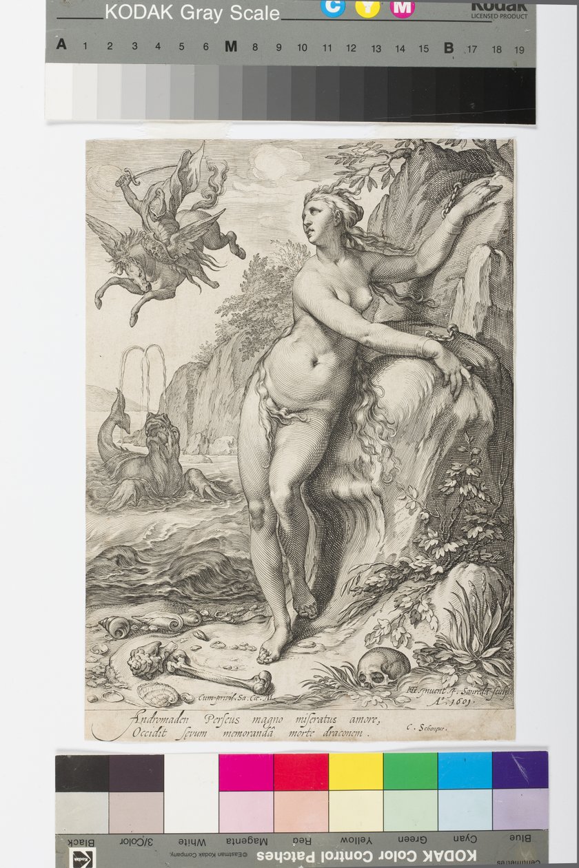 Andromeda, ca. 1609 door Jan Saenredam
