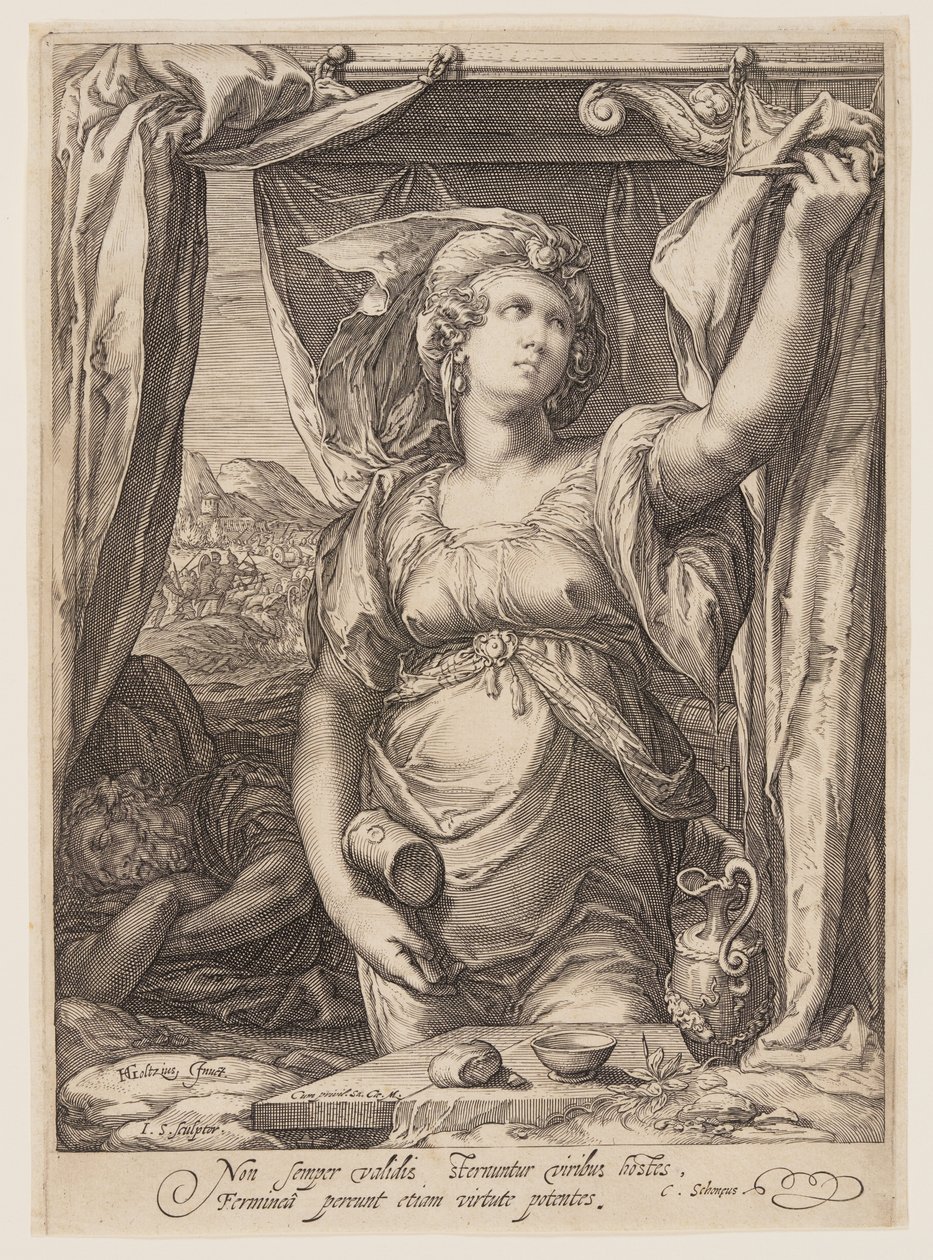 Jaël en Sisera door Jan Saenredam