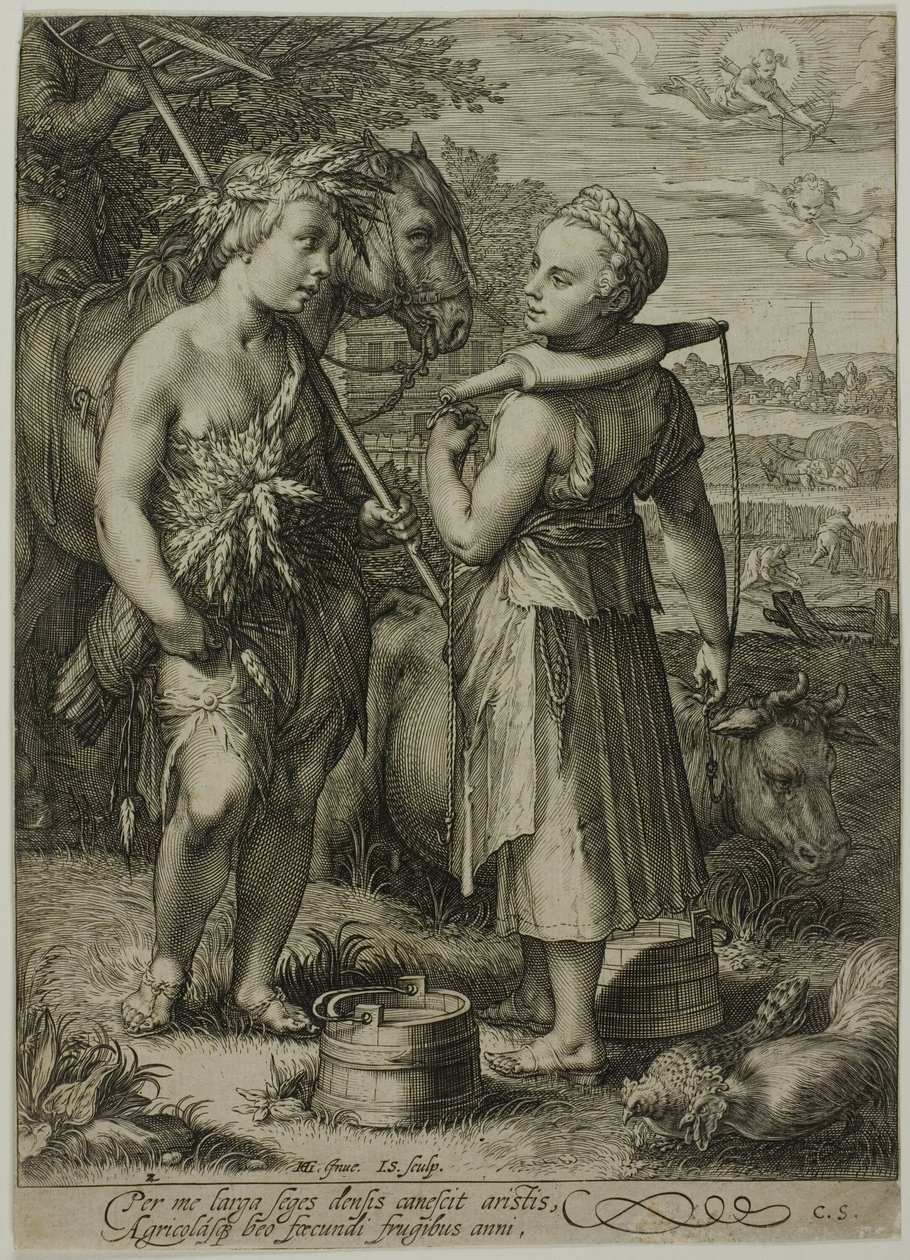 Zomer, uit De Vier Seizoenen door Jan Saenredam