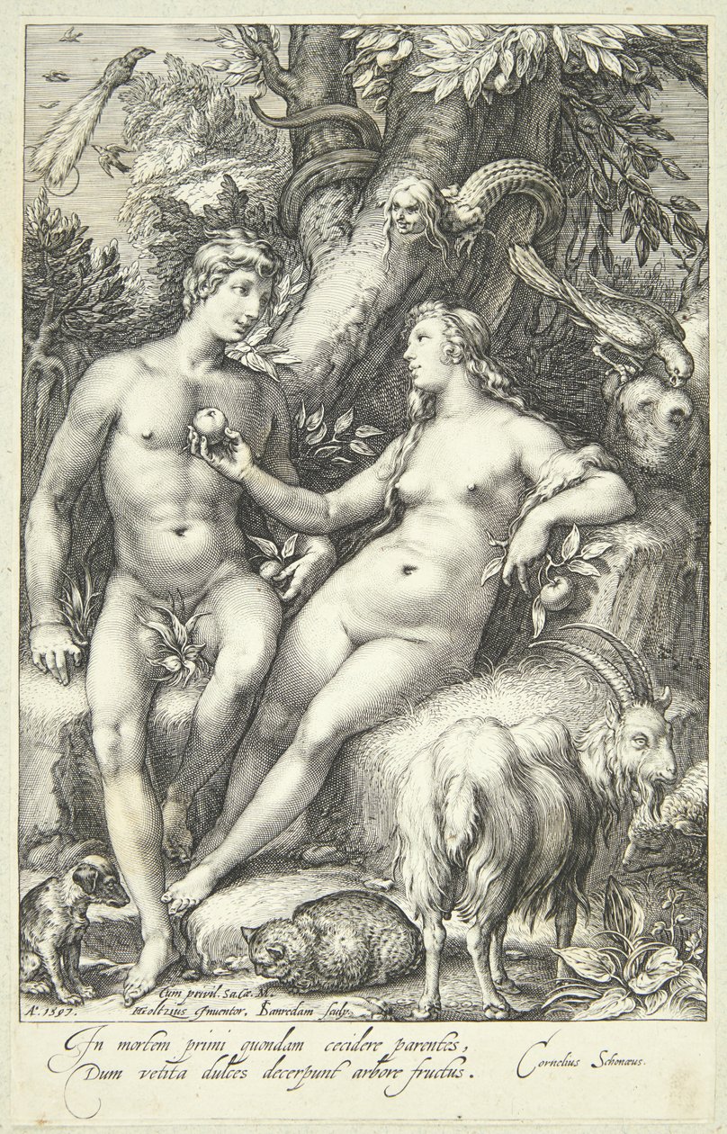 De Zondeval door Jan Saenredam