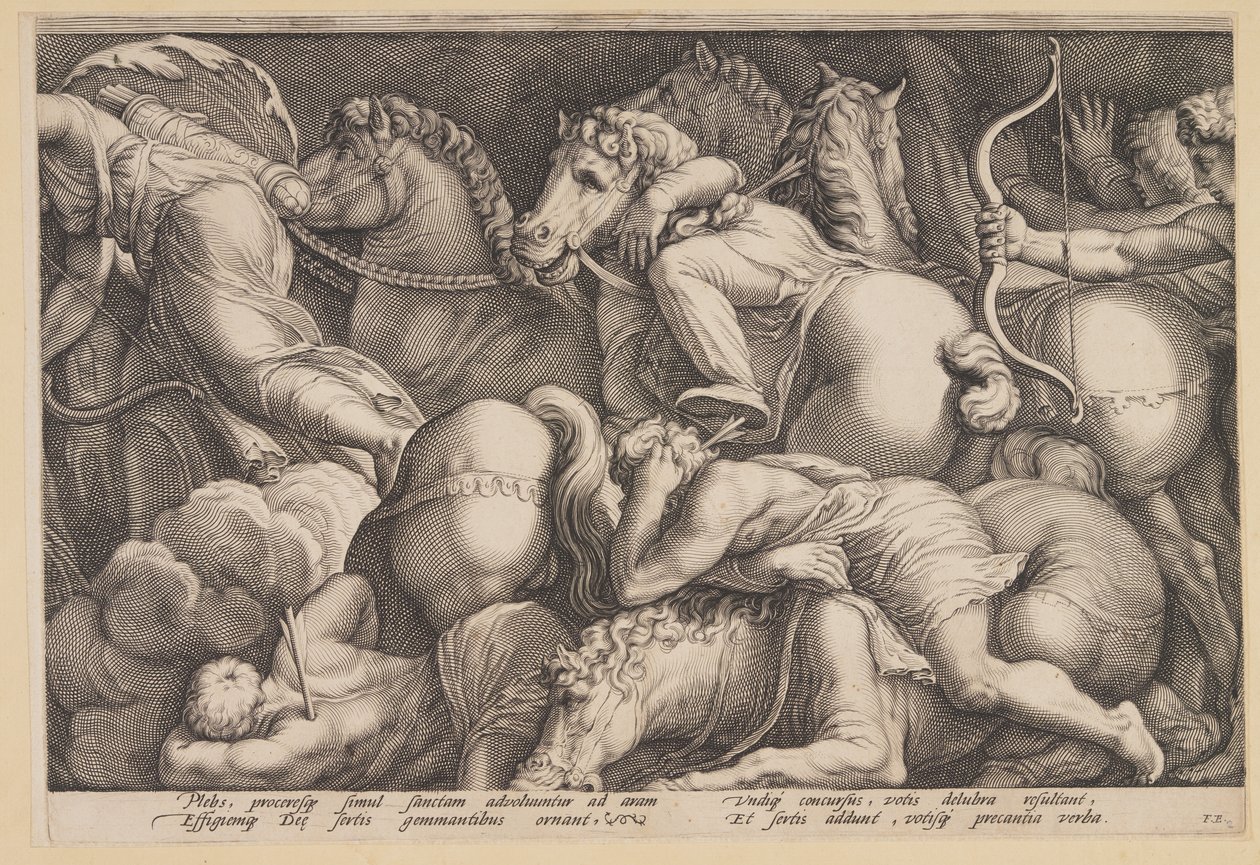 De straf van Niobe (Plaat 2) door Jan Saenredam