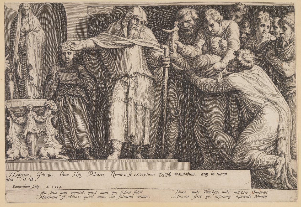 De straf van Niobe (Plaat 5) door Jan Saenredam