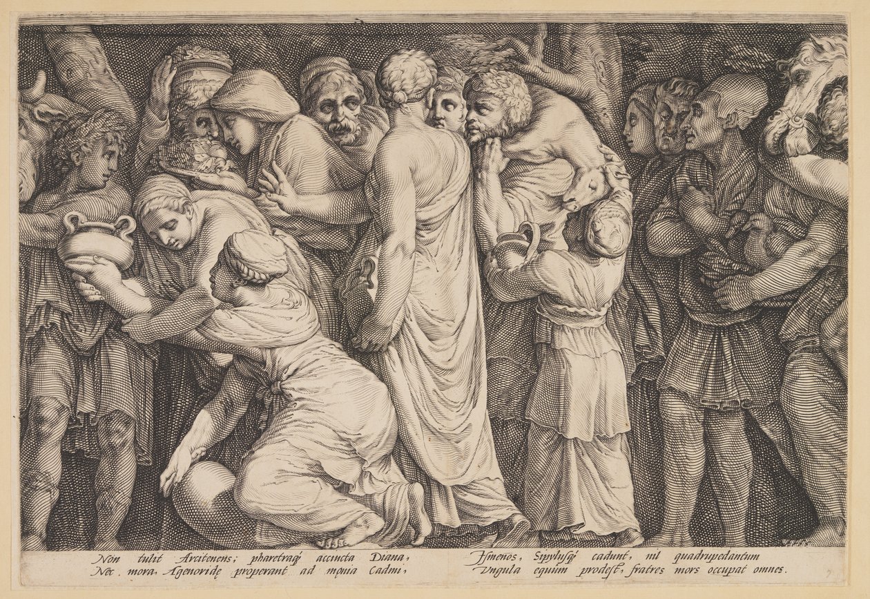 De straf van Niobe (Plaat 7) door Jan Saenredam