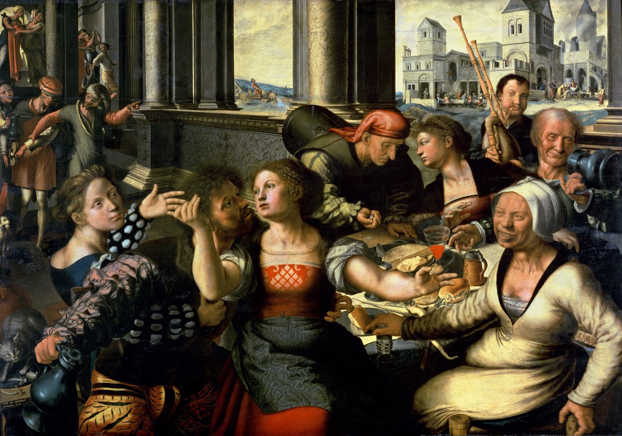 De Verloren Zoon, 1536 door Jan Sanders van Hemessen