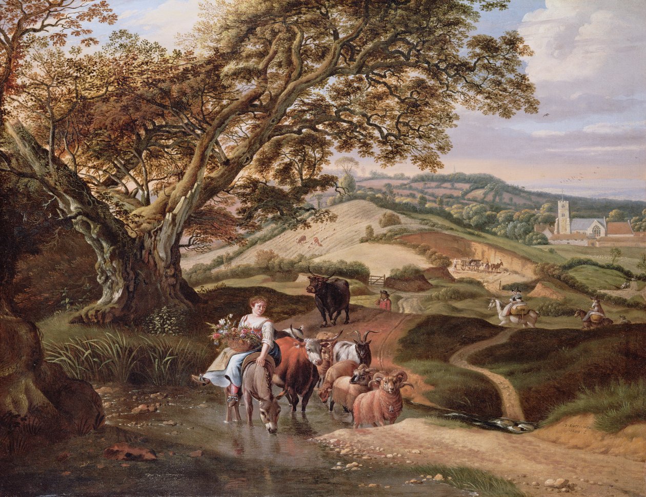 Een Pastoraal Landschap door Jan Siberechts
