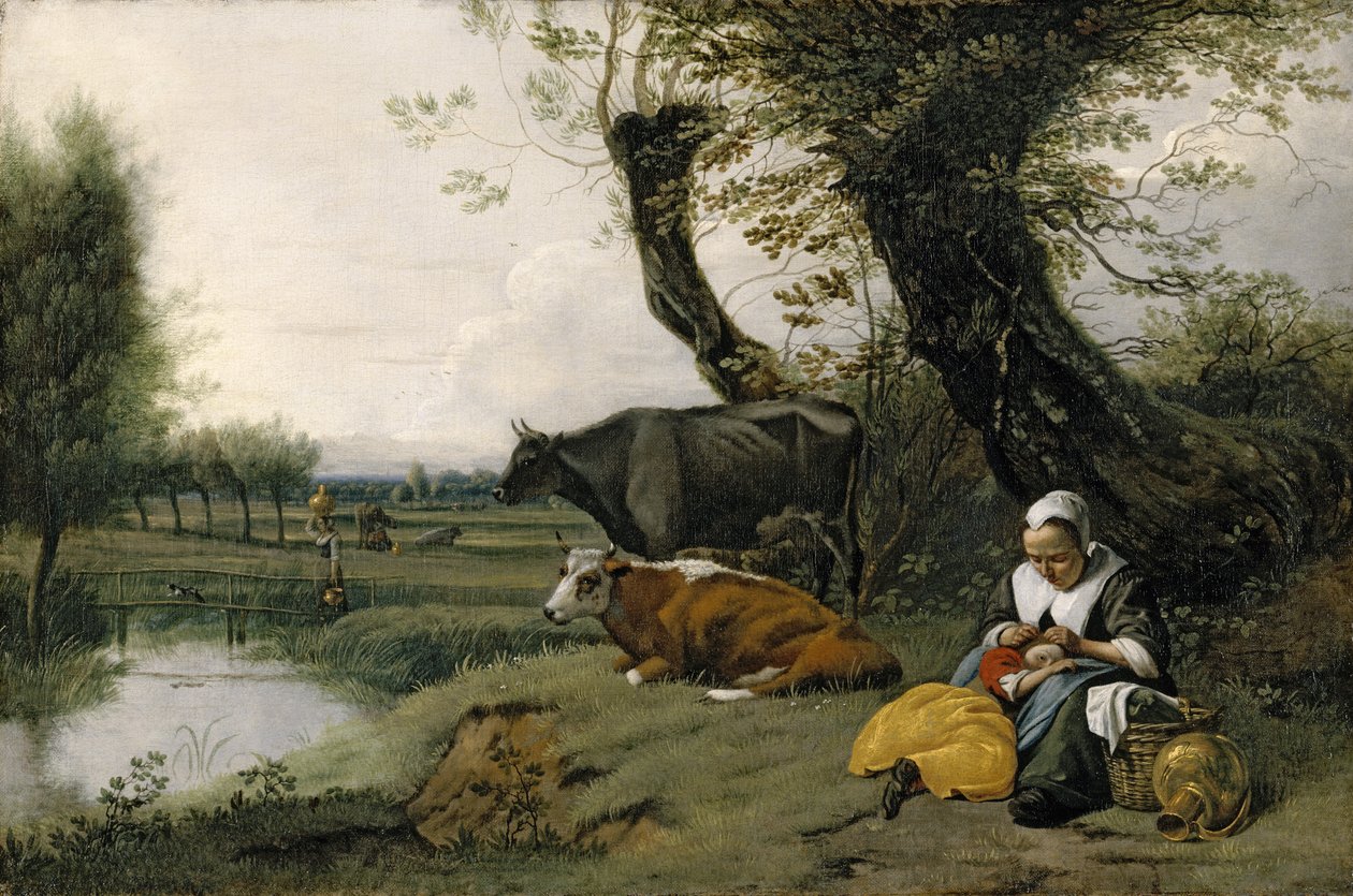 Pastorale scène door Jan Siberechts