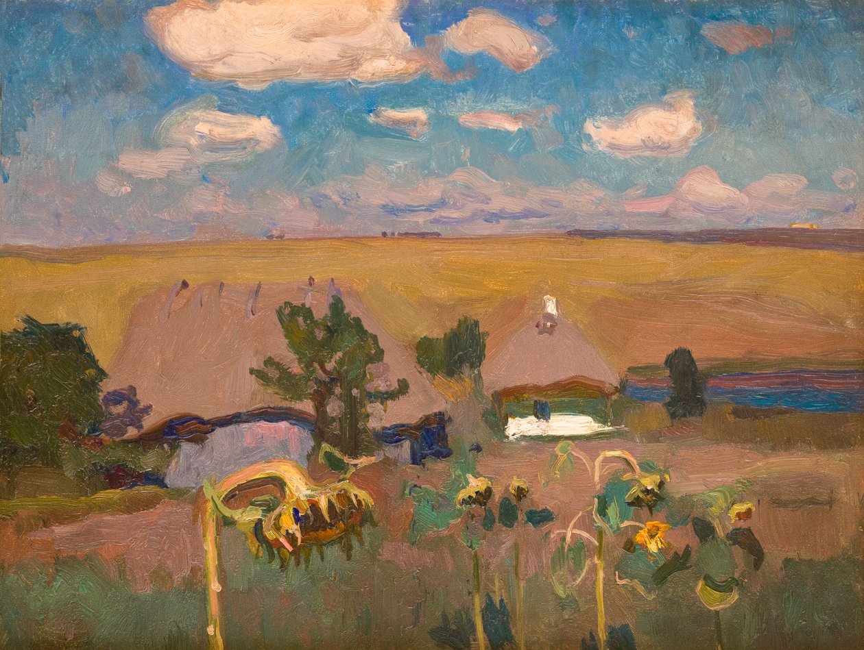 Zonnebloemen door Jan Stanislawski